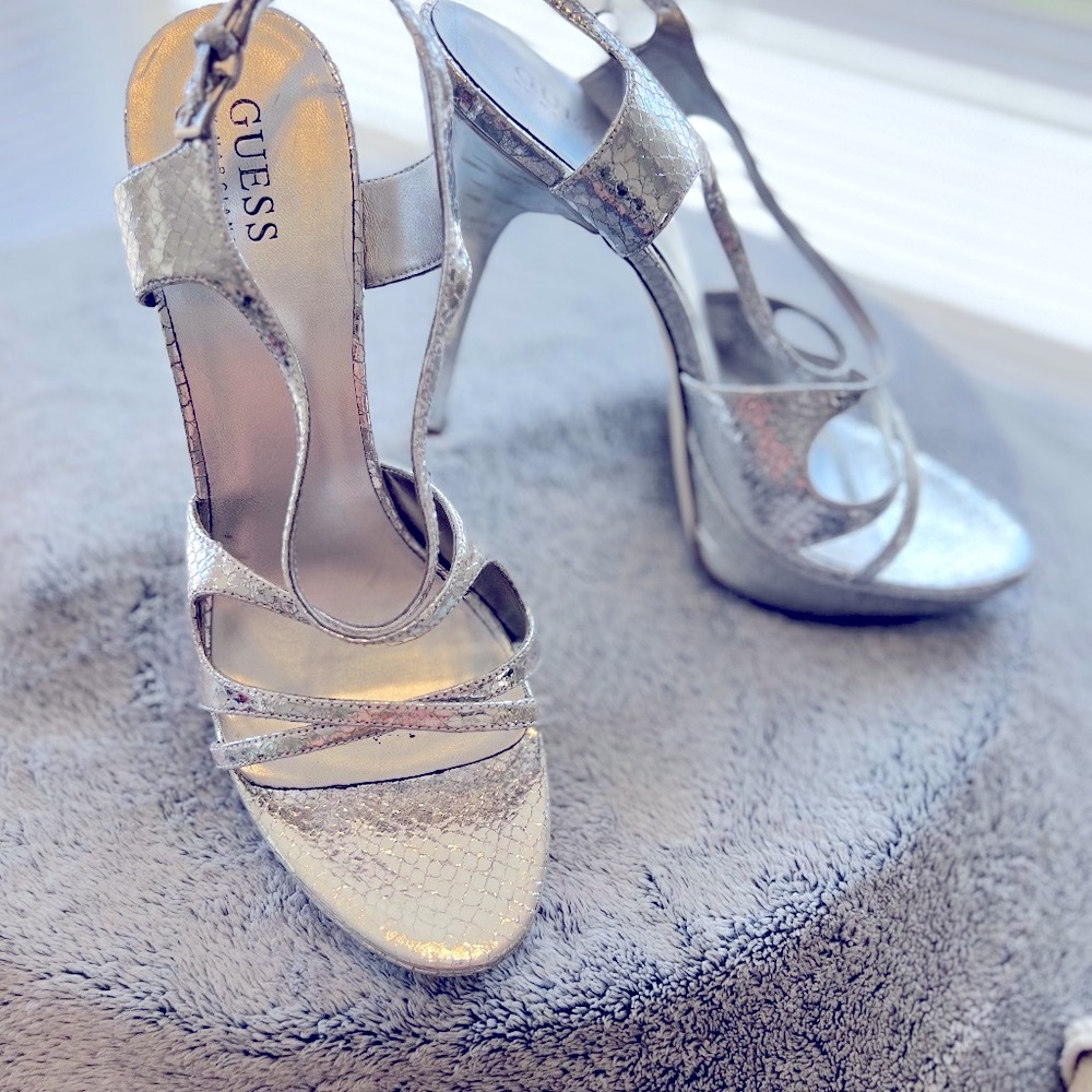 Guess by Marciano Silver Heel